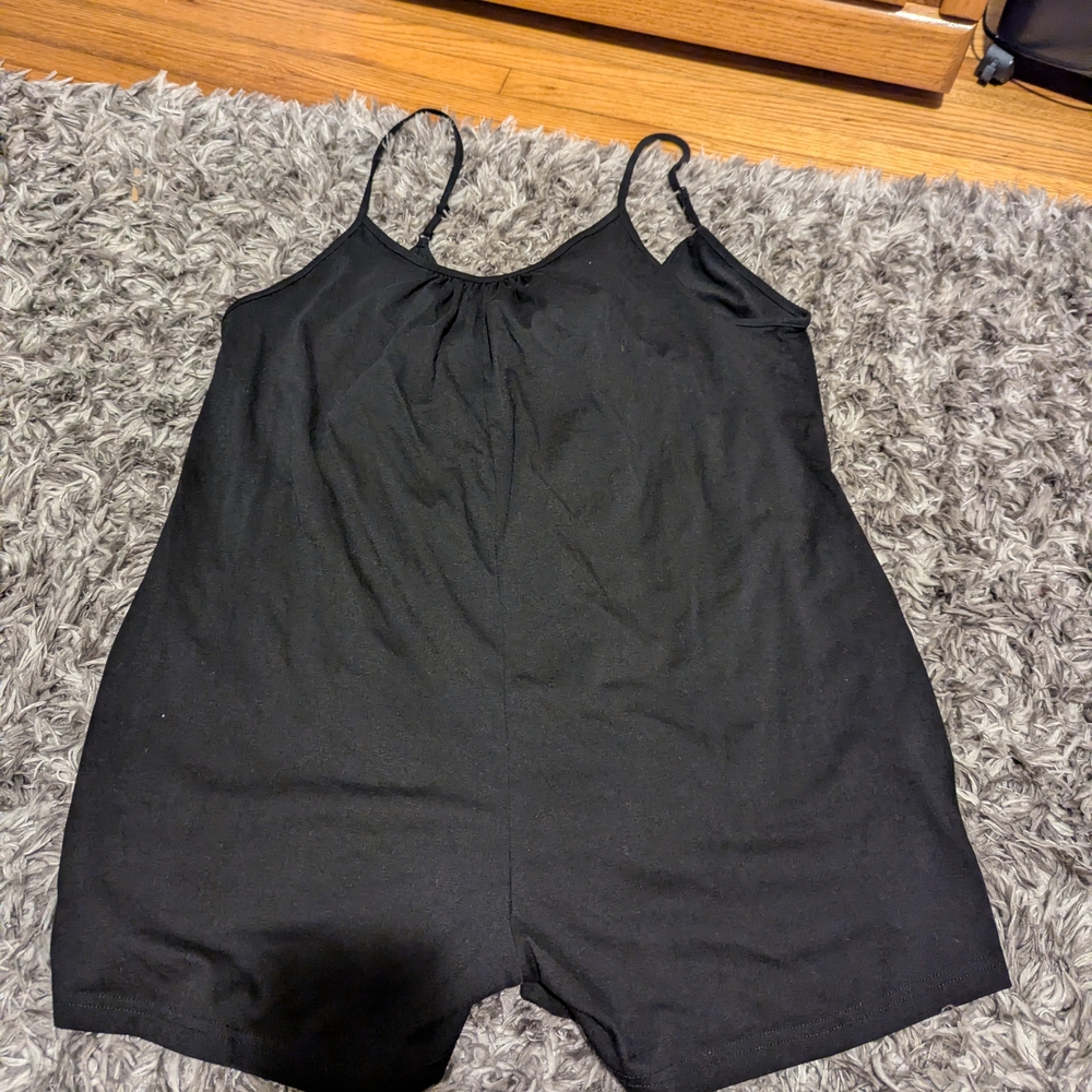 Black Sleeveless Romper